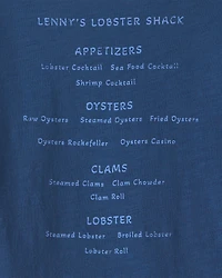 Boys Lobster Graphic Tee - Blue