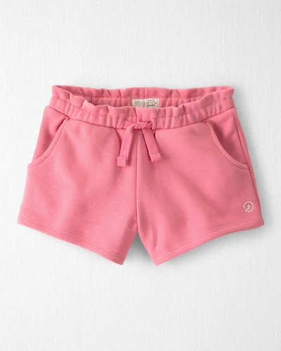 Toddler Girl Knit Shorts Made with Organic Cotton