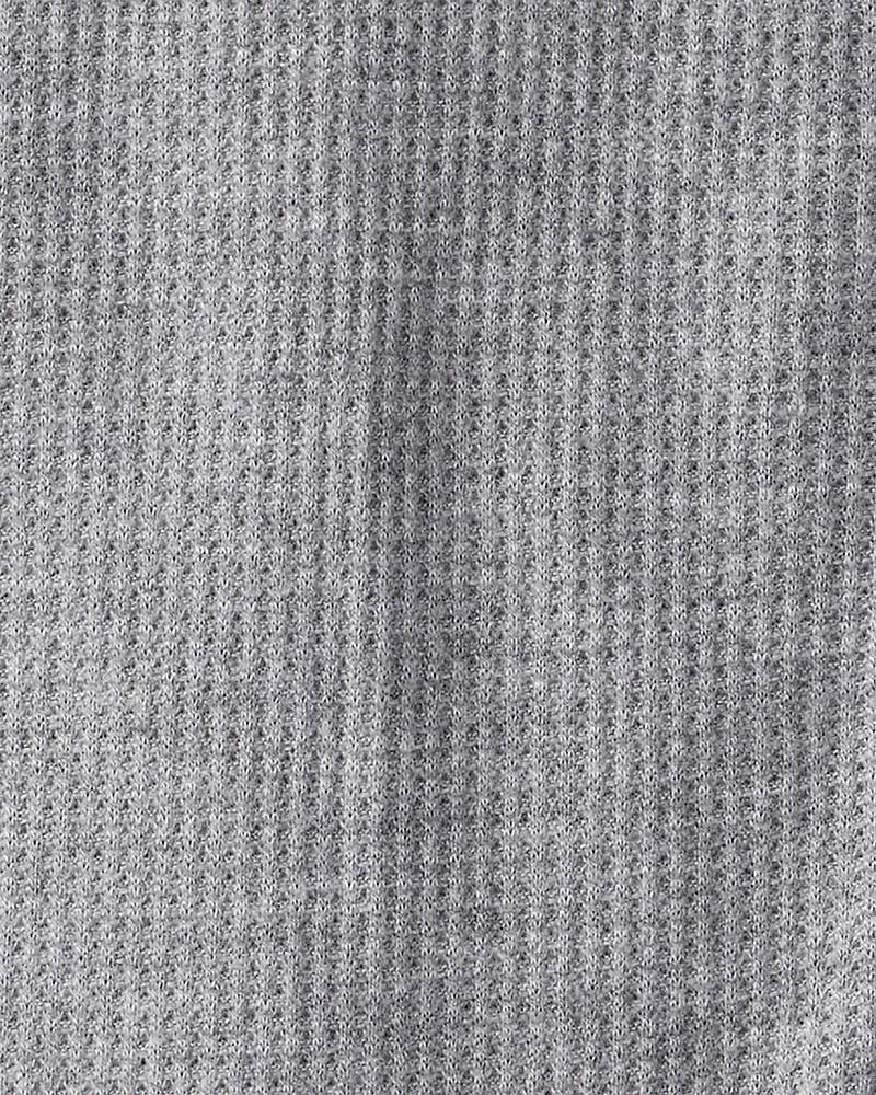 Baby Boy Solid PurelySoft Long-Sleeve 2-Way Zip Sleeper - Grey