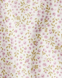 Baby Boy 2-Piece Organic Cotton Overall Set Floral Print