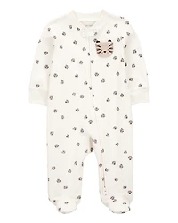 Baby Boy Tiger Print 2-Way Zip Cotton Sleeper