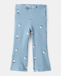 Baby Girl 2-Piece Floral Top & Pant Set - Blue