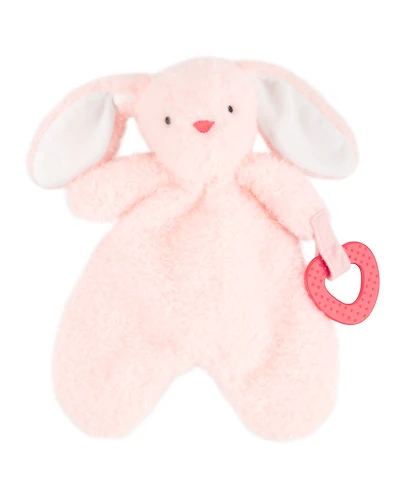 Baby Bunny Plush Teether Toy - Pink