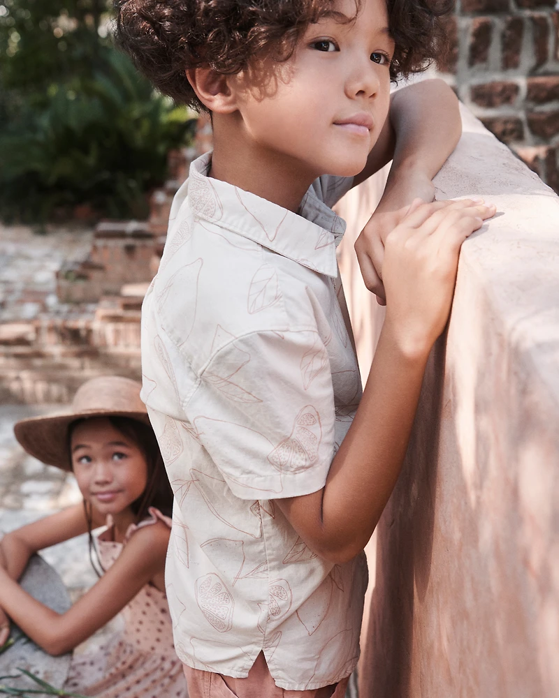 Boys 2-Piece Shorts Set Made with Organic Cotton Citrus