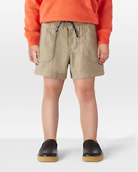 Toddler Pull-On Twill Shorts - Khaki