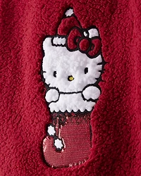 Toddler Girl Hello Kitty® Sherpa Pullover Sweatshirt - Red