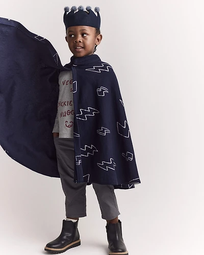 Toddler Lightening Bolt Dress Up Cape - Navy