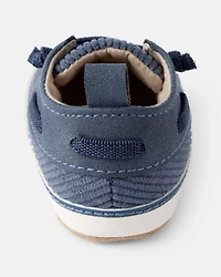 Baby Boy Corduroy Boat Shoes - Blue