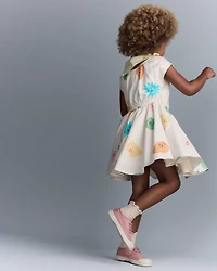 Toddler Girl Avenue Twirl™ Dress Character Print - Cream