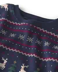 Baby 2-Piece Organic Cotton Fair Isle Pyjamas