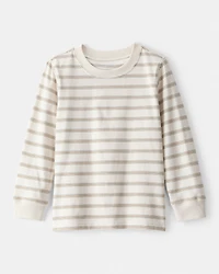 Toddler Boy Striped Long-Sleeve Tee - Ivory