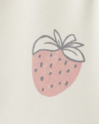 Baby Girl Recycled Strawberry-Print Swimsuit