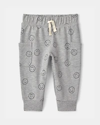 Baby Boy 2-Piece 'Little Buddy' Bodysuit & Pant Set - Red/Grey
