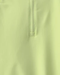 Toddler Boy 2-Piece Dinosaur Rashguard Swimsuit Set - Green