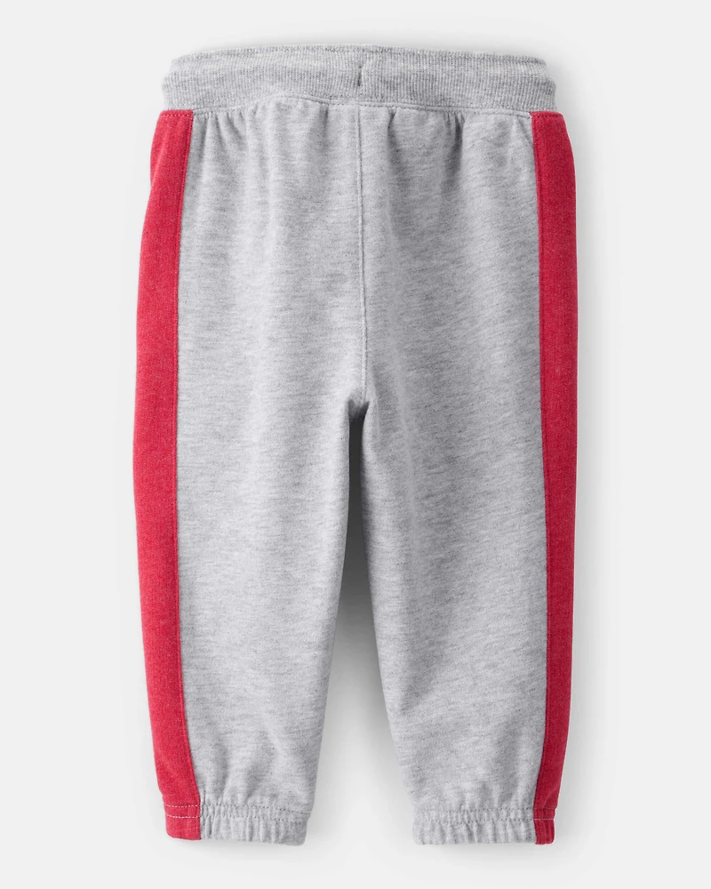 Baby Boy Color-Block French Terry Jogger - Grey