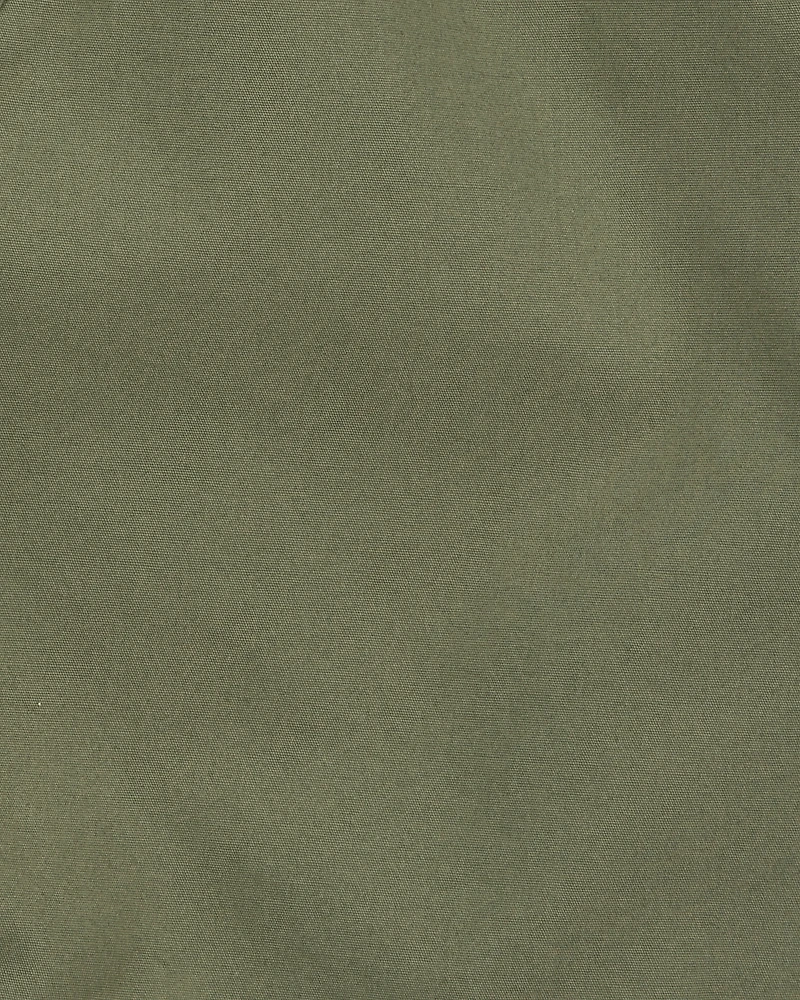 Boys Pull-On Poplin Shorts - Olive