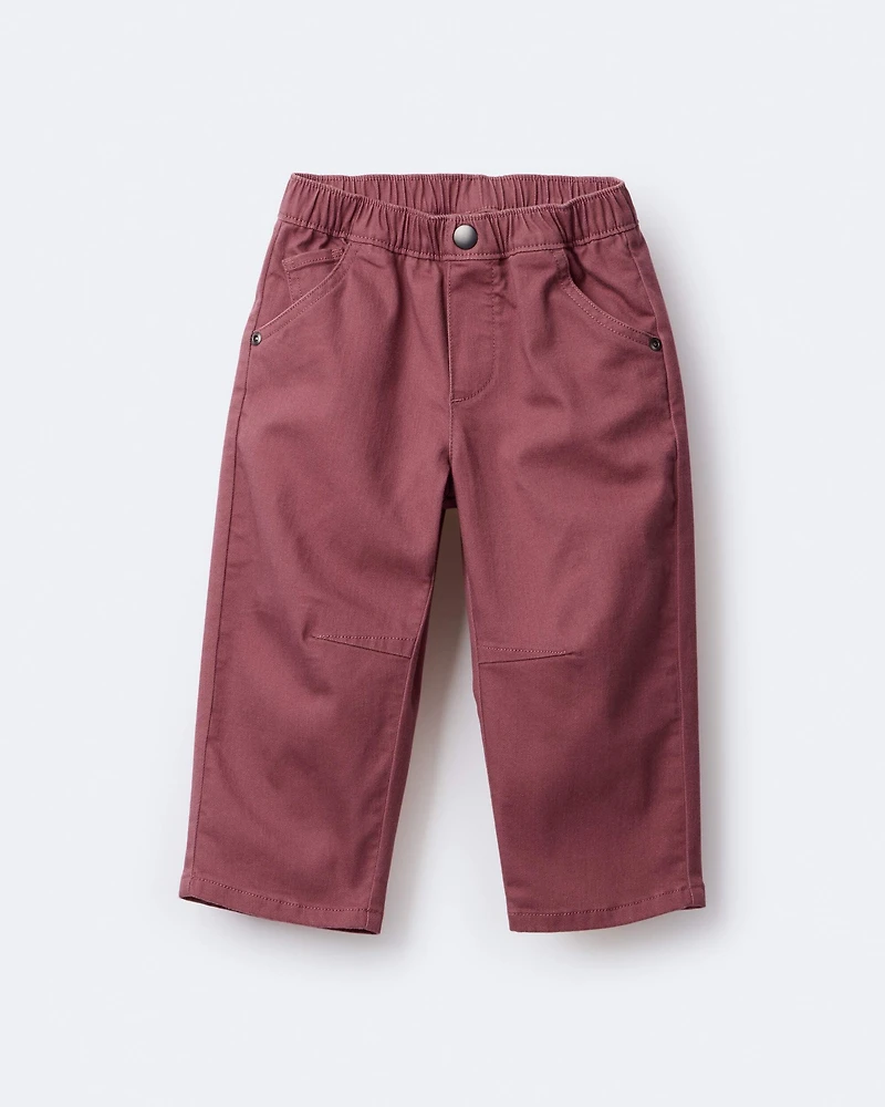 Toddler Barrel Pant - Burgundy