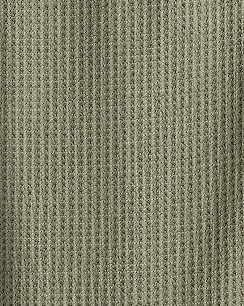 Baby Boy PurelySoft Long-Sleeve 2-Way Zip 1-Piece pyjamas - Green