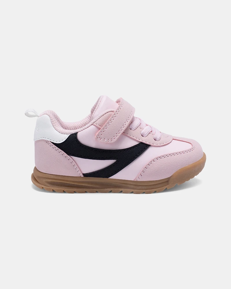 Toddler Girl Striped Casual Shoes - Pink