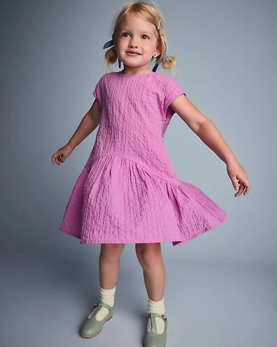 Toddler Girl Asymmetrical Drop-Waist Dress
