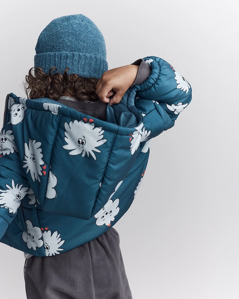 Toddler Squish Hooded Puffer Jacket - Deep Teal