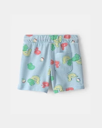 Toddler Boy Pool Floatie Pull-On Shorts - Blue