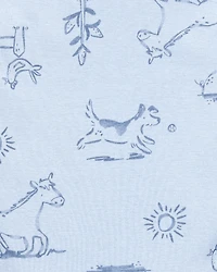 Baby Boy 5-Pack Dog Short-Sleeve Cotton Bodysuits