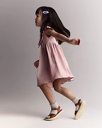 Toddler Girl Ruffle Collar Dress - Light Pink