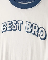 Boys 'Best Bro' Graphic Tee - Ivory