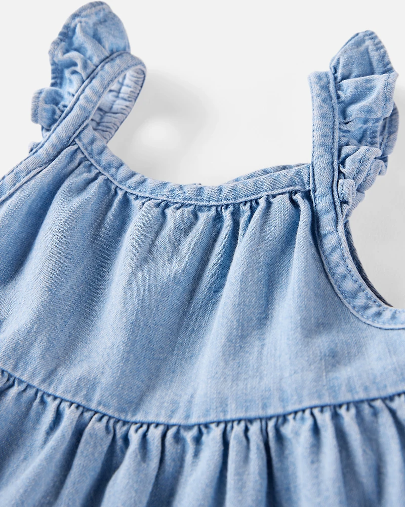 Baby Organic Cotton Chambray Dress