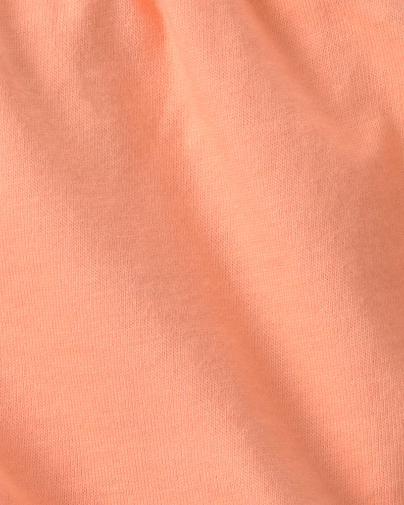 Baby Girl 2-Pack Flutter-Hem Fashion Shorts - Orange/Blue