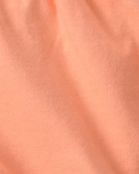 Baby Girl 2-Pack Flutter-Hem Fashion Shorts - Orange/Blue