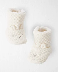 Baby Organic Cotton Sweater Knit Booties
