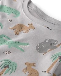 Kid 2-Piece Organic Cotton Pyjama Aussie Friends Print