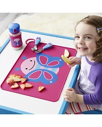 Zoo Stainless Steel Little Kid Straw Bottle