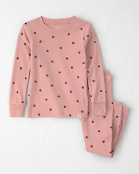 Toddler Girl 2-Piece Organic Cotton Pajamas Apples