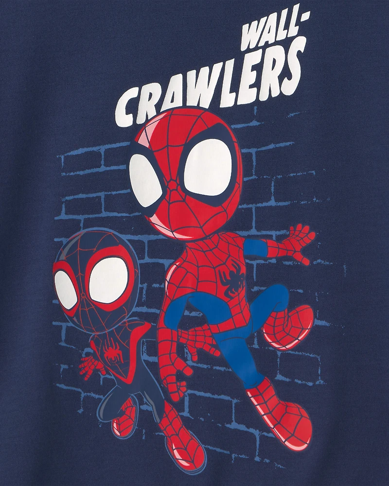 Toddler Boy 2-Piece ©Marvel Spider-Man Short-Sleeve Pyjama Set - Blue/Grey