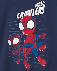 Toddler Boy 2-Piece ©Marvel Spider-Man Short-Sleeve Pyjama Set - Blue/Grey