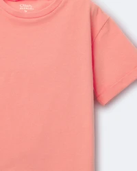 Toddler Rolled Cuff Tee - Orange