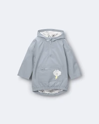 Toddler Hooded Rain Pullover - Pale Blue