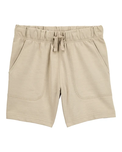 Boys Pull-On French Terry Shorts - Khaki