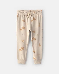 Baby Boy 2-Piece Animal Cracker French Terry Top & Pant Set - Cream