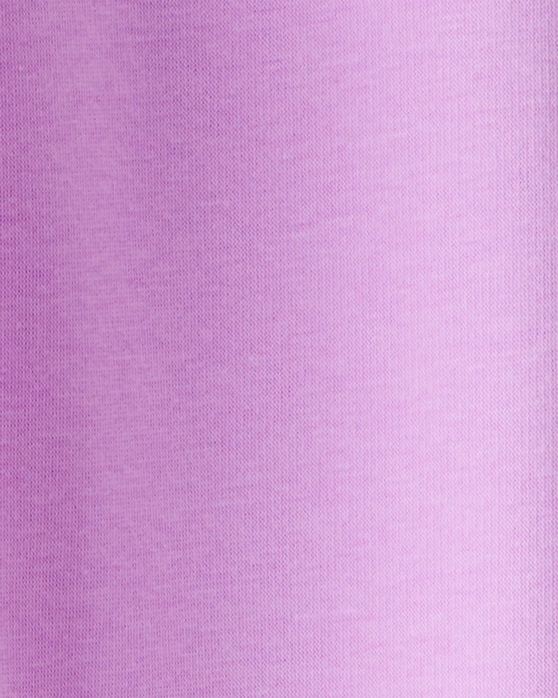 Girls Metallic Heart Pull-On Stretch Cozy Leggings - Purple