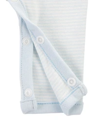 Baby Preemie Striped Cotton Sleeper