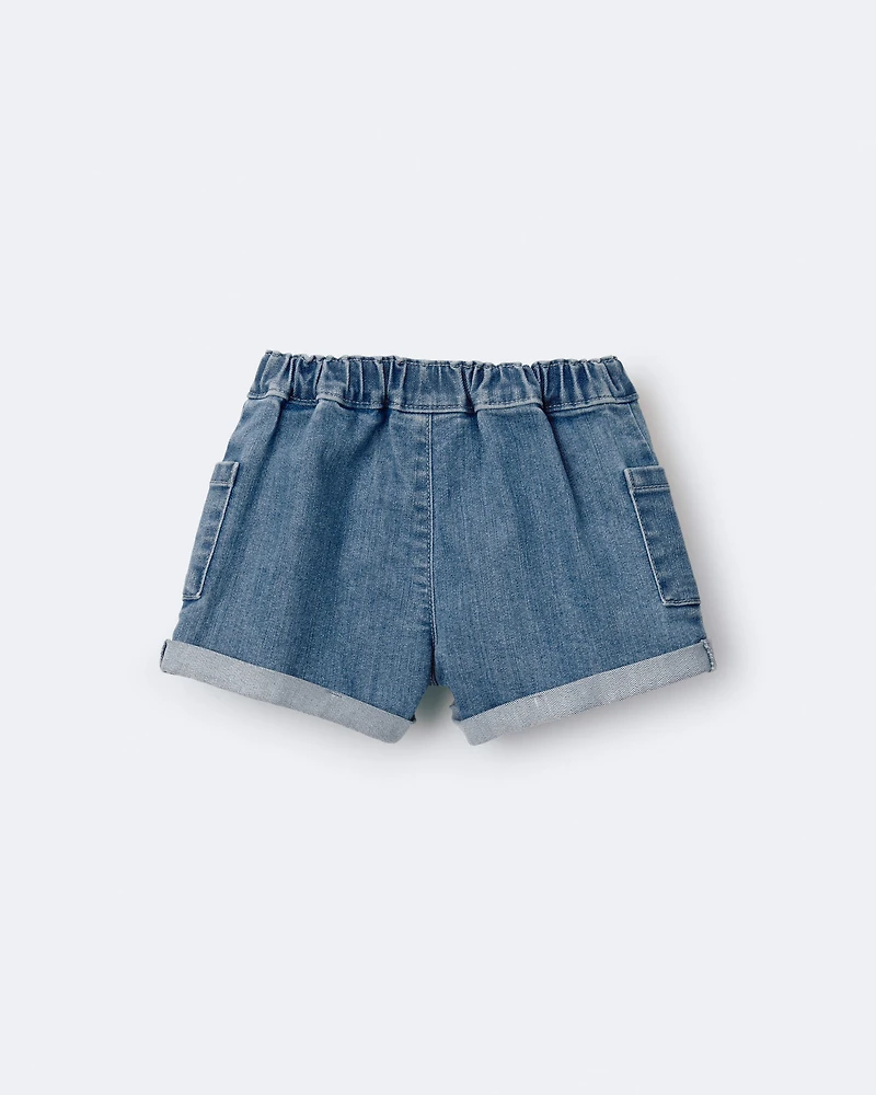 Toddler Girl Mom Short Denim