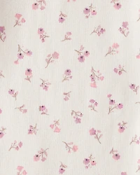 Baby Girl 4-Pack Koala Print Cotton Long-Sleeve Multipack Bodysuits - Purple/White/Pink