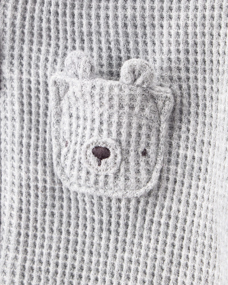 Baby 3-Piece Thermal Bear Little Cardigan Set