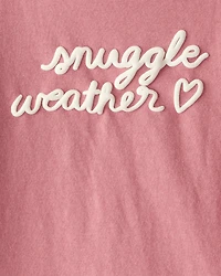 Toddler Girl Snuggle Weather Long-Sleeve Graphic Tee - Pink
