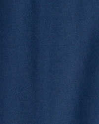 Boys Solid Henley T-Shirt - Blue