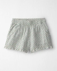 Girls 2-Piece Organic Cotton Gauze Top & Short Set Floral